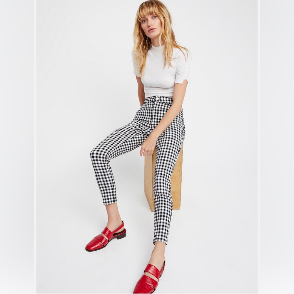 Free People Gingham Pants